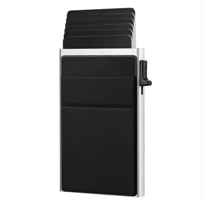 RFID-Kartenhalter aus Aluminiumlegierung, seitlicher Schiebemechanismus - 12