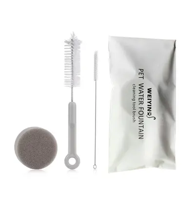 [WEIYIN] Pet su sebili temizleme fırçası üç parçalı set kedi su sebili temizleme suyu pompası fırçası - 6