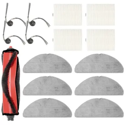 Replacement Main Brush, Side Brush, Filter and Dust Bag for Roborock Q7 M5 - 1