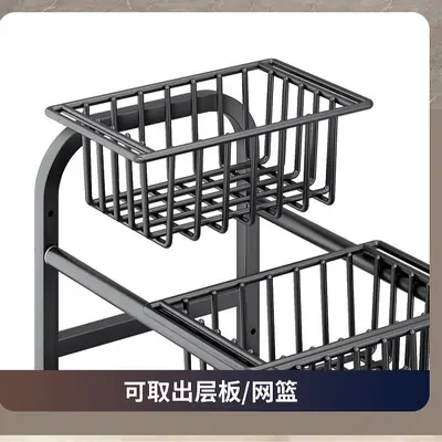 Kitchen storage shelf, multi-layer, expandable, no-drill