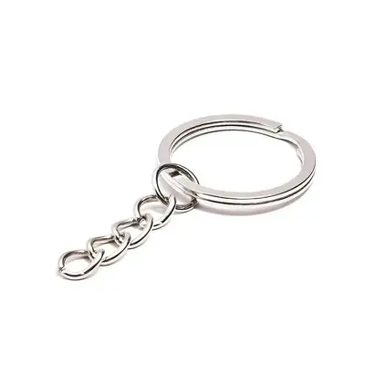 Metall-Schlüsselring, flacher Ring, verschiedene Größen - 7