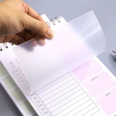 2027 Wochenplaner PP Spiralheft Individuelles Design Grenzüberschreitendes Notizbuch