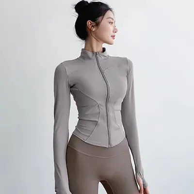 Lulu Tarzı Güneş Korumalı Hızlı Kuruyan Dar Kesim Yoga Takımı - 1