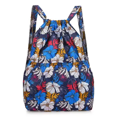 Large Lightweight Foldable Drawstring Backpack for Outdoor and Shopping - 9