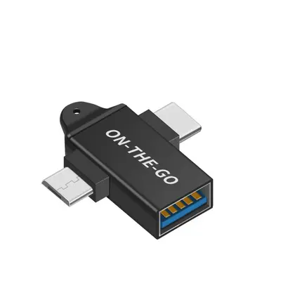 Apple OTG hızlı şarj adaptörü için uygun üçü bir arada adaptör, tip-c dişi ses kartı canlı yayınına yıldırım - 12