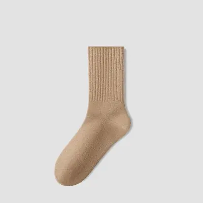 Damensocken reine Baumwolle Frühlings- und Herbstmodell Mittellange Socken Geruchsschutz Schweiß absorbierend Knochenloses Lauf- und Sportbaumwollsocken Weiß lange Socken - 10
