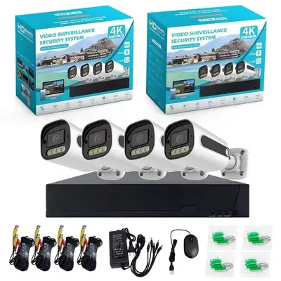 Sınır Ötesi Özel Paket WiFi Ağ NVR Kamera Monitörü Çift Işık Gece Görüş Sabit Disk Kayıt Cihazı Kablosuz Kamera