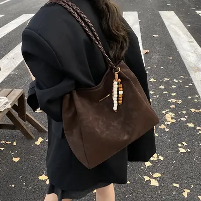 Große Retro-Damenschultertasche - 2