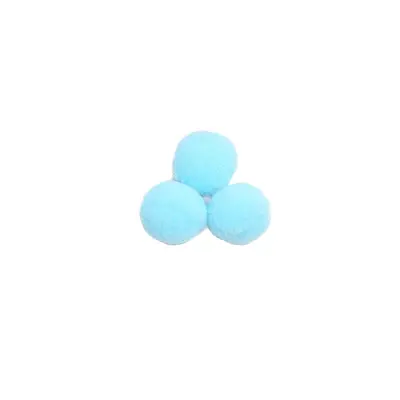 Mixed-Size Fluffy Pom-Pom Set, Colorful, Elastic, DIY Craft Material