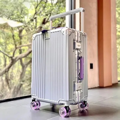 Factory Wholesale Price 2026 New Roller Skate Wheels Carry-On Luggage 24-inch Travel Suitcase 28-inch Aluminum Frame Password Suitcase - 7