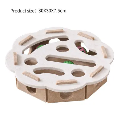 Cat Scratch Board Self-Play Interactive Cat Toy with Maze and Felt Box - 13