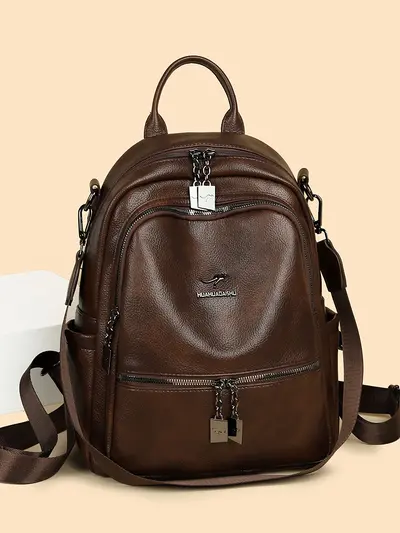 Hochwertige weiche Damen-Rucksäcke neues Modell minimalistisch vielseitig große Kapazität Reiserucksack Wickeltasche multifunktional Schulrucksack