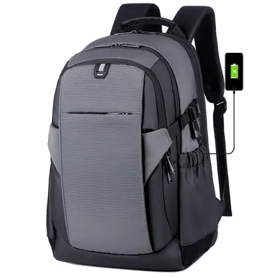 Waterproof Laptop Backpack with USB Charging Port and Reflective Strips - 10