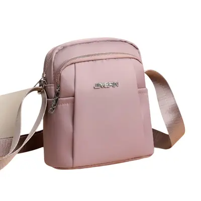 Moda çok yönlü küçük çanta kadın crossbody çanta yeni naylon kanvas çanta kadın para cep telefonu çantası mini omuz çantası