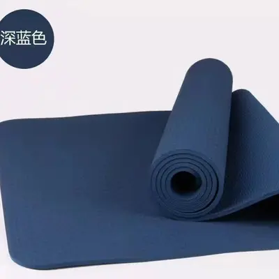 TPE Yoga Matı 0,6 cm x 61 x 183 cm, Taşınabilir, Dans ve Fitness İçin - 4