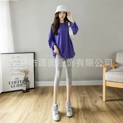 Damen Modal-Sommerleggings, High Waist, Große Größen - 13
