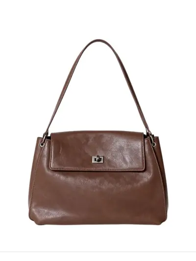Vegetable-Tanned Leather Messenger Bag, Women's Retro Single Shoulder Bag