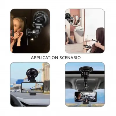 Araba cep telefonu çekim braketi cep telefonu araç navigasyon braketi vantuz araba selfie canlı video sabit braket