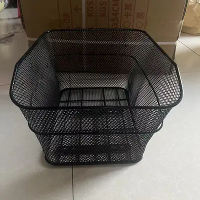 Foldable Bicycle Rear Basket, Bike Back Basket, Enlarged Bicycle Rear Carrier, Electric Scooter Large Capacity Rear Seat Storage