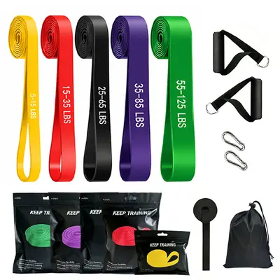 TPE Latex Yoga Resistance Band Unisex 2080 Long Fitness Band