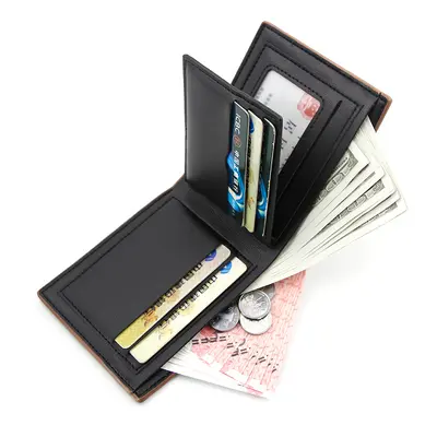 Short Men's Wallet with Multiple Card Slots - 3