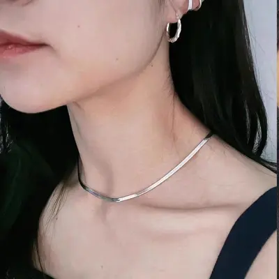 S999 Sterling Silver Gardenia Necklace Sweet Floral - 8