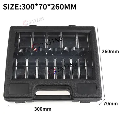 16-Piece Flat Wing Drill Bit Set, Imperial Sizes for Wood Drilling and Door Lock Hinges - 6