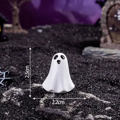 Halloween Floating Ghost Desktop Ornament, Resin DIY Decorative Figure - 9