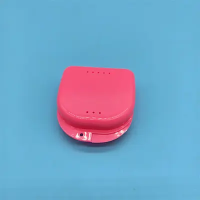 Denture storage case, dental wire box, portable full mouth small hole perforated dental case, orthodontic storage case - 11