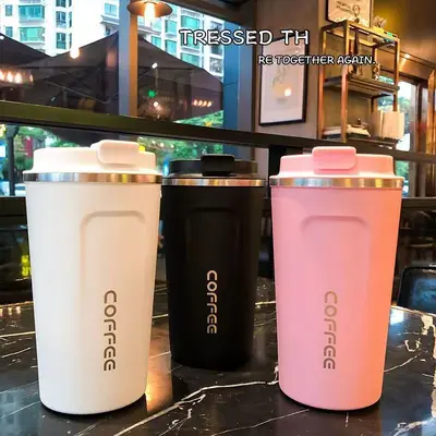 304 paslanmaz çelik vakumlu termos kahve kupası 350 ml - 3