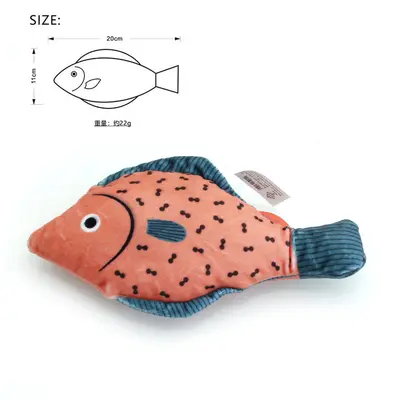 Realistic Fish-Shaped Catnip Cat Toy, Chew-Resistant, Teeth Grinding - 11