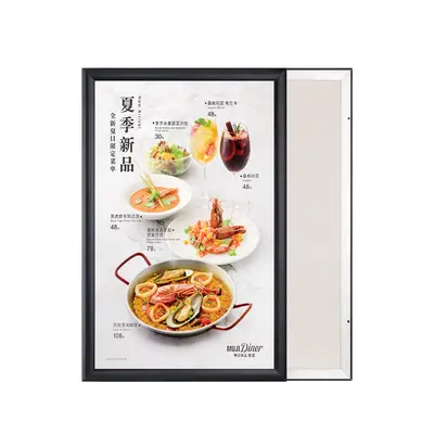 Elevator Advertising Frame, Front-Opening Aluminium Alloy Poster Frame