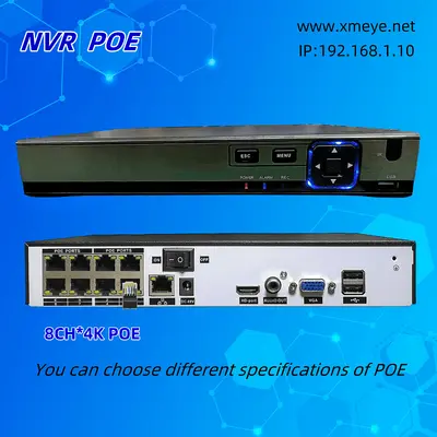NVR ağ video kaydedici XMeye fabrikası çeşitli POE Avrupa ve Amerika ihracat izleme sunucusu 9 kanal 36 kanal tam seri 4K yüksek çözünürlüklü