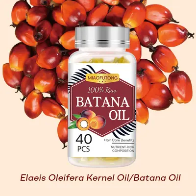 跨境外贸款BATANA OIL巴塔纳油护发精油柔顺光泽秀发改善毛躁胶囊