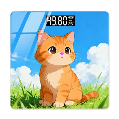 Smart Bluetooth Body Fat Electronic Scale Cartoon High-Precision Household Weight Scale Compact Dormitory Rechargeable Cross-Border Wholesale - 5