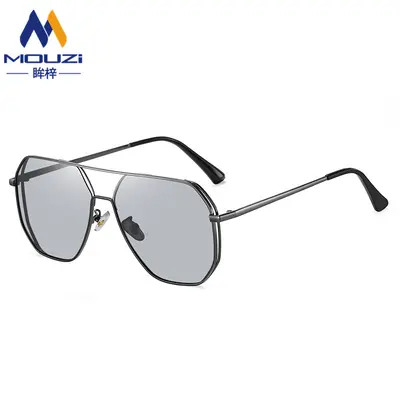 Polarized Large Frame Men's Sunglasses with UV Protection - 6