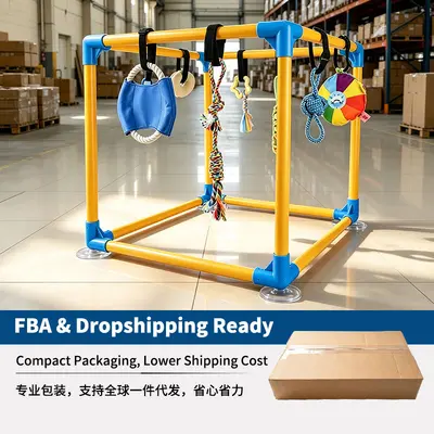 Cat Toy Stand with Hanging Toys, Scratch and Bite Resistant - 4