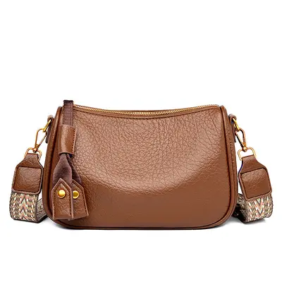 Kobe Kanguru Women's Underarm Shoulder Bag, Wide Strap, Retro - 7