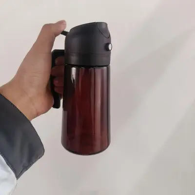 Yağ şişesi toptan sınır ötesi 470ml cam yağ şişesi ev kullanımı için büyük kapasiteli sprey ve dökme entegre yağ şişesi damlatmayan sprey ve dökme çift kullanımlı. - 12