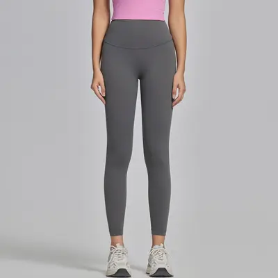 Damen-Yogahose, hoch tailliert, po-formend, schnelltrocknend, lang - 11