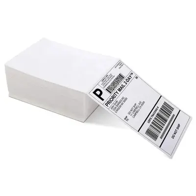 Grenzüberschreitend beliebtes Versandetikett-Thermopapier, Etiketten-Spezialpapier für den grenzüberschreitenden Handel, elektronische Versandlabels 100*150 gefaltet, E-Postbao
