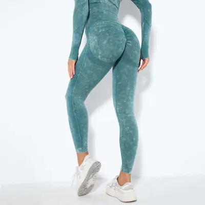 Dikişsiz Yüksek Bel Yoga Uzun Pantolon, Nem Emici, Karın Sıkılaştırıcı