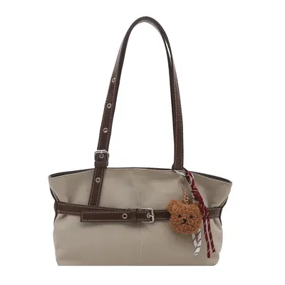 Women's Single Shoulder Bag Large Capacity Retro Simple Tote Bag Autumn Winter - 6