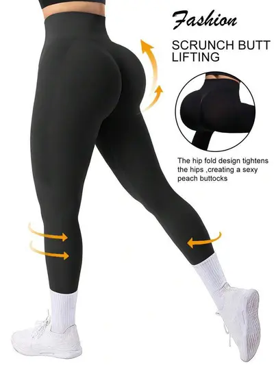 Üretici sınır ötesi şeftali kalça dikişsiz yoga pantolonu antrenman elastik fitness pantolonu spor pantolonu kadın toptan yoga taytı - 7