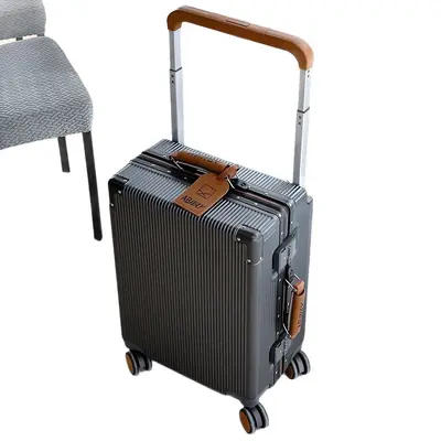 Wide Wheel Student Business Suitcase, Silent, Scratch-Resistant, Large Capacity - 6