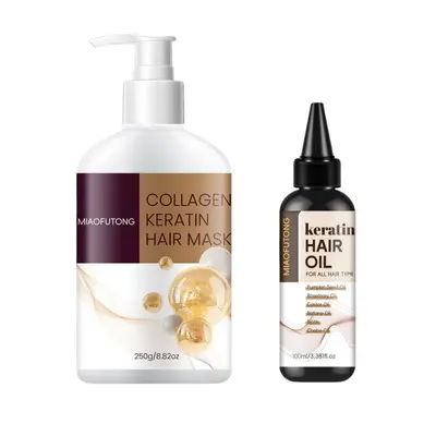 Keratin saç bakım yağı, kabarıklık ve kuruluk karşıtı, nemlendirici ve parlaklık veren - 8