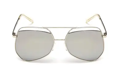 Unisex Polarized Sunglasses, Grey Lens, Colorful Mirror Coating, Model 6035 - 8