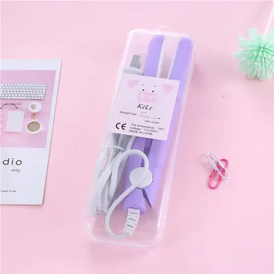 Kız Öğrenciler için Mini Saç Düzleştirici ve Kıvırıcı, Düzleştirme ve Kıvırma Kakası için Çift Kullanımlı, Tek Parça Dropshipping. - 8