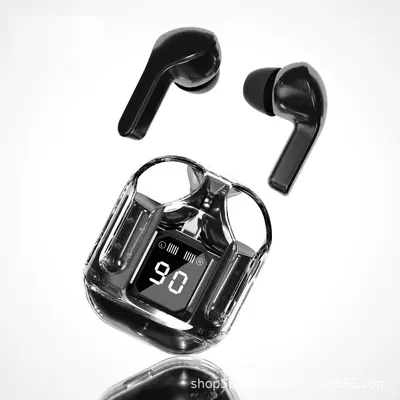 Şeffaf Bluetooth kulaklık, birinci nesil gürültü azaltma, yüksek kalite, uzun pil ömrü, uzun süre takıldığında acı vermeyen, binaural stereo kulaklık