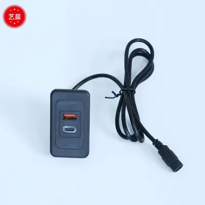 Toptan çok fonksiyonlu USB hızlı şarj portu, masalar, sandalyeler, başucu, kanepe, gömülü güç konektörü, ev tipi terminal için.